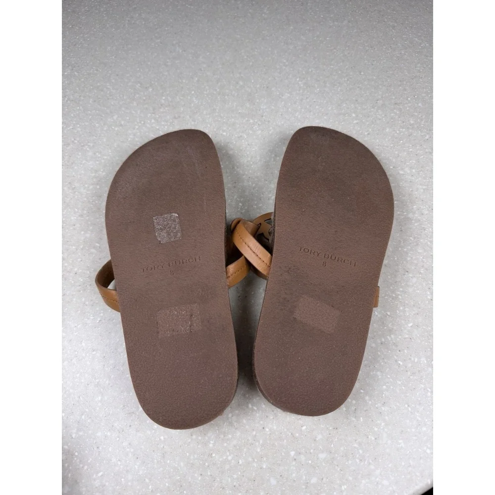 Tory Burch MILLER CLOUD Shearling Sandal Caramel Size 8M